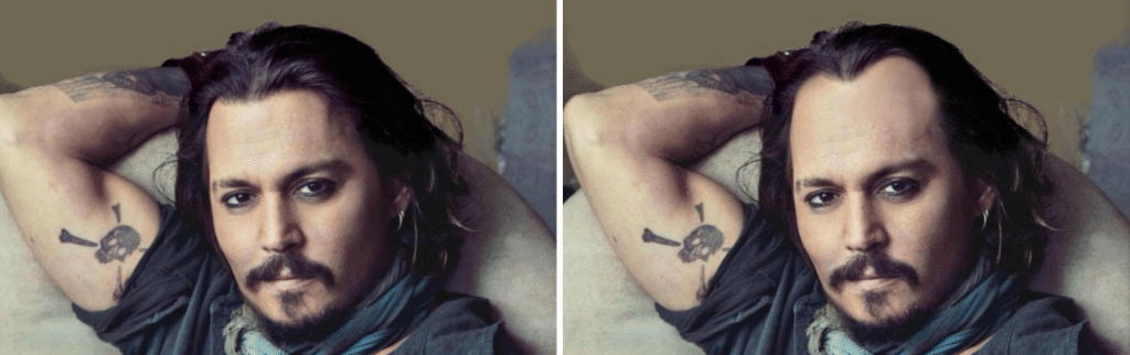 Η αραίωση μαλλιών στο Johnny Depp