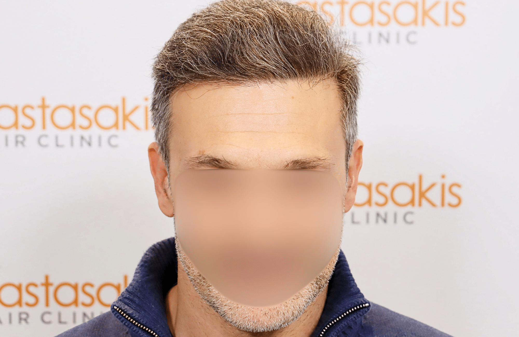 hair transplant result 2600 fus first stage grey